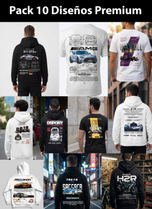 10packpremium 🔥 Racing Legends – Pack de 10 Diseños Premium