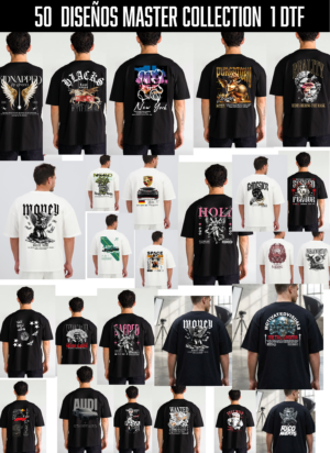 Te traigo 50 diseños DTF listos para imprimir 👕